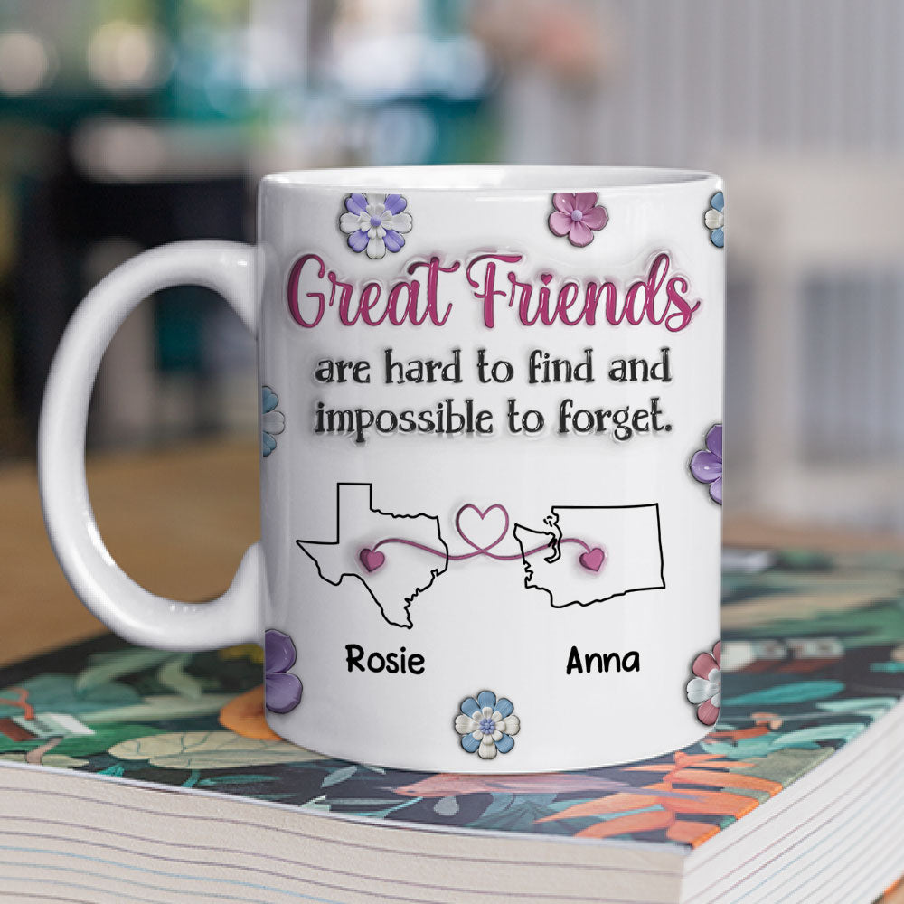 Great Friend - Personalized Custom 3D Inflated Effect Mug