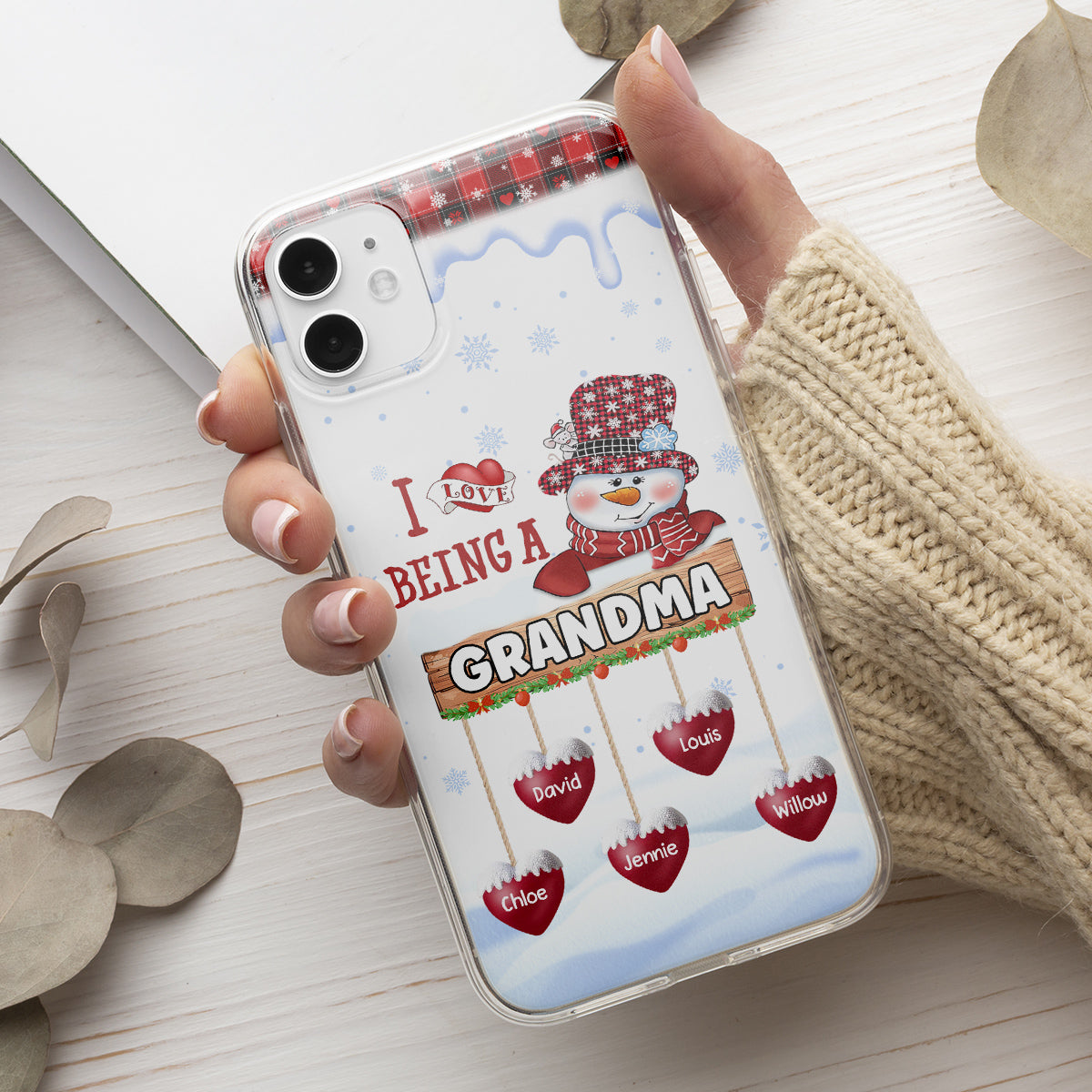 I Love Being A Grandma - Personalized Custom Phone Case