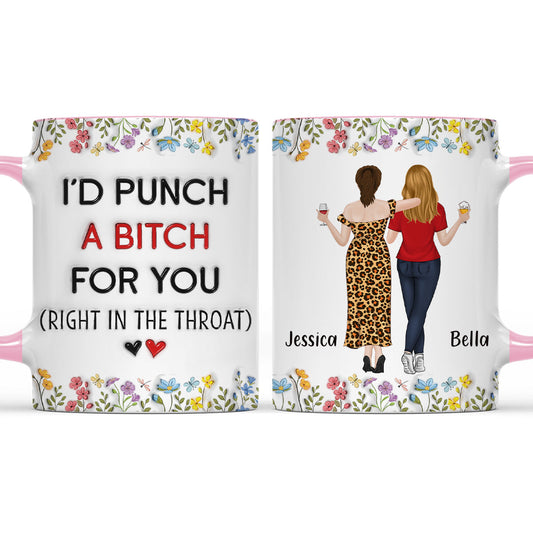 Unbreakable Bond Friendship - Personalized Custom 3D Inflated Effect Accent Mug