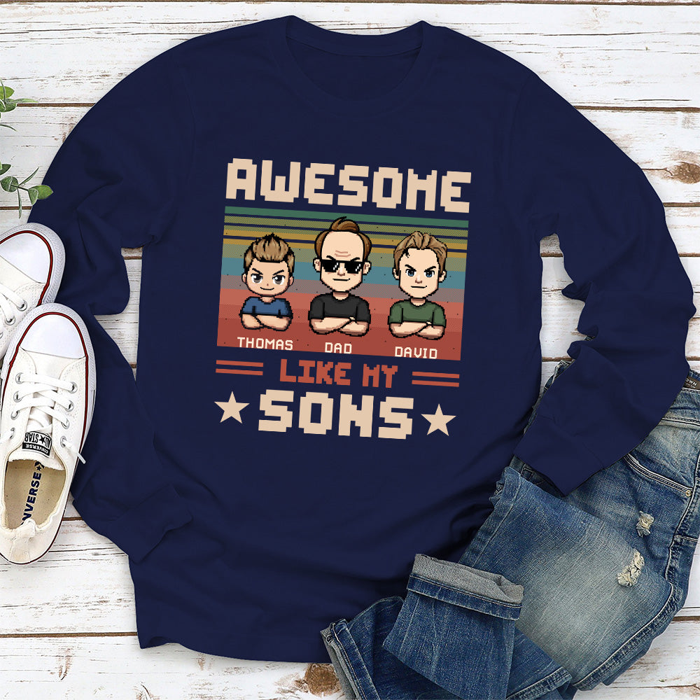 Awesome Dad And Awesome Daughter  - Personalized Custom Shirt