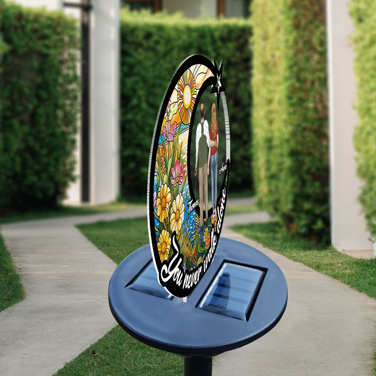 You Never Walk Alone - Personalized Custom Solar Light