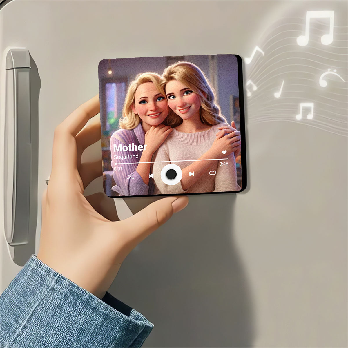 Best Mom Ever - Personalized Custom Music Fridge Magnet