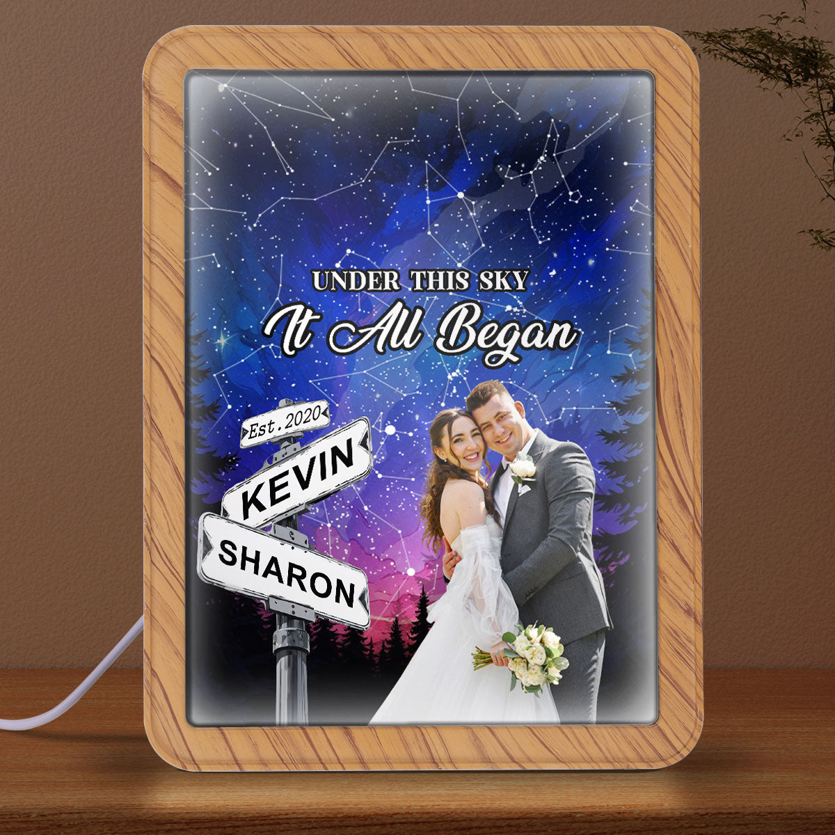 Under The Sky It All Began - Personalized Custom Magic Mirror