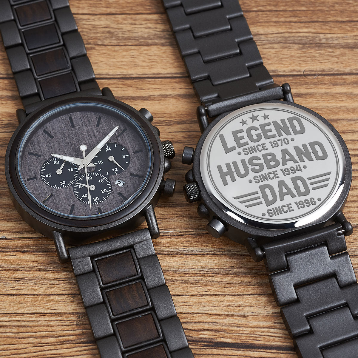 To Be Dad - Personalized Engraved Wooden Watches GQ026