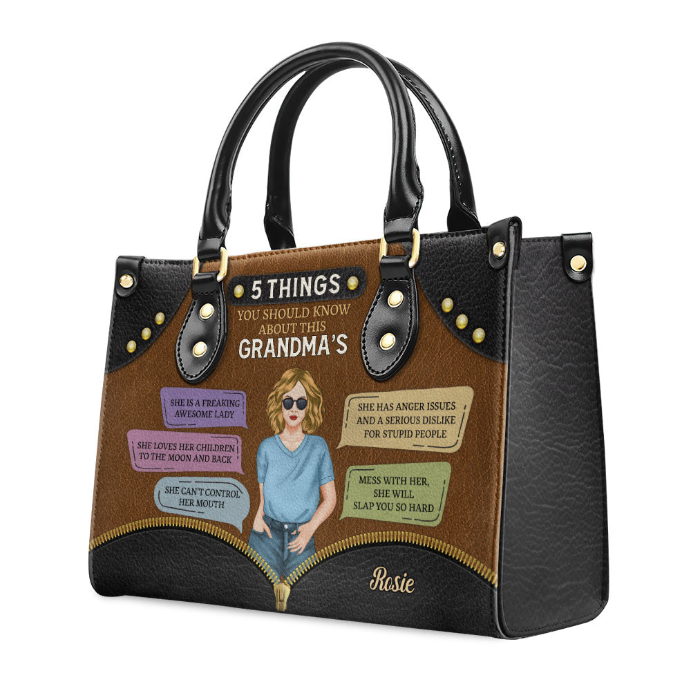 Five Things Should Be Known - Personalized Custom Leather Bag