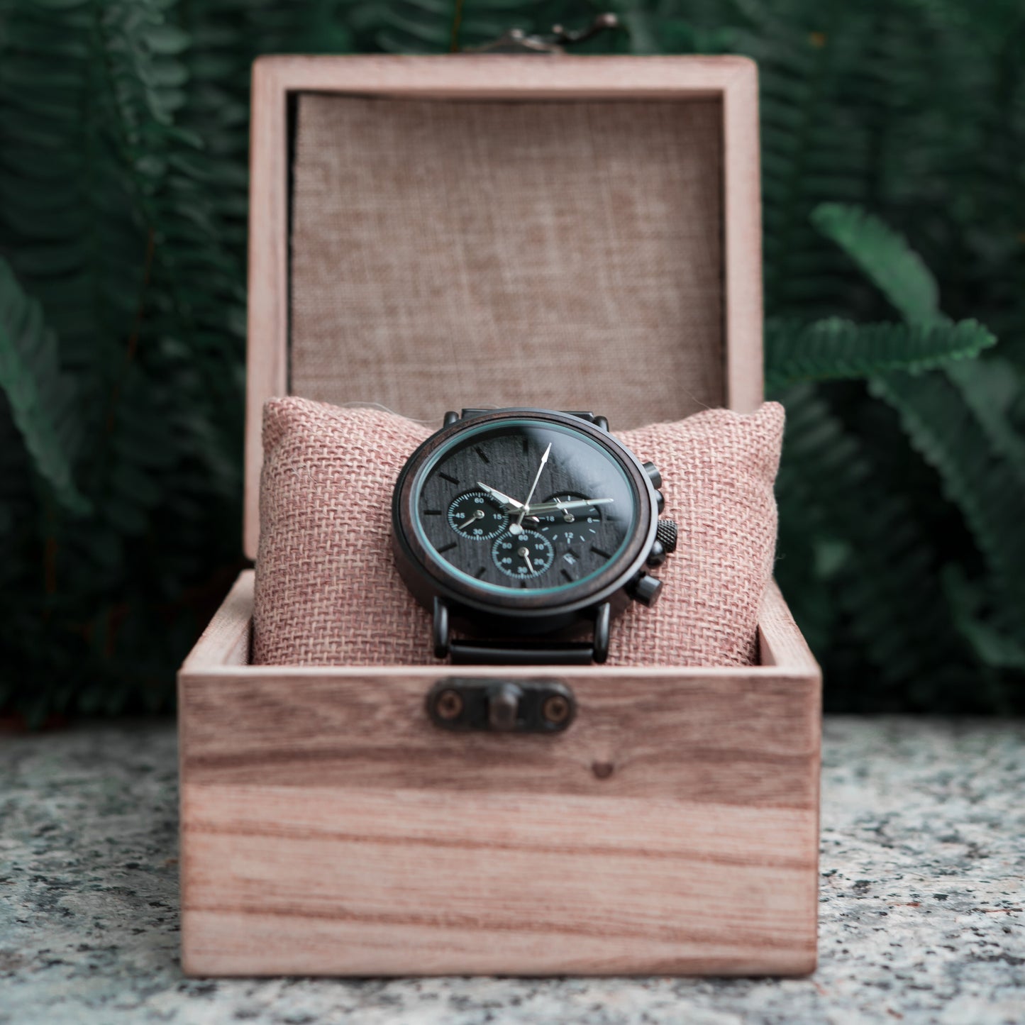 I Am Beside You, Every Step Of The Day - Personalized Engraved Wooden Watches GQ026