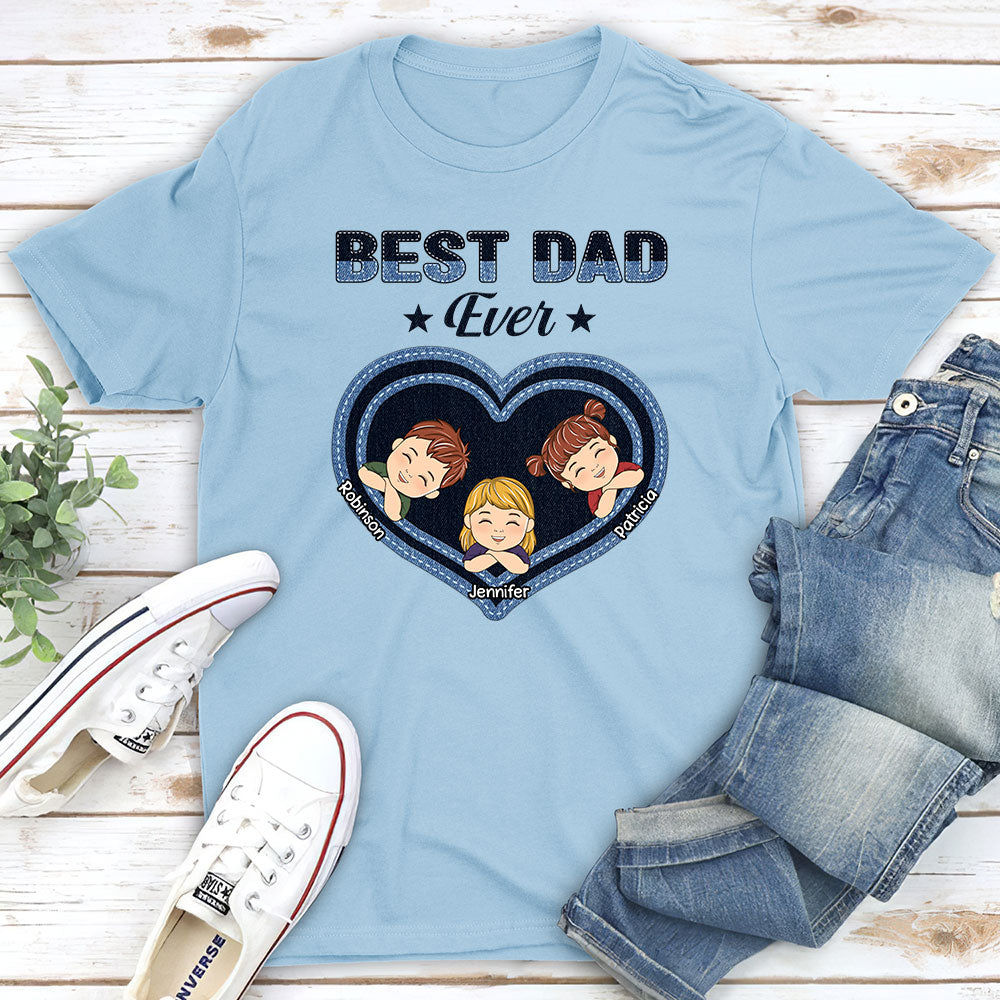 Best Dad Papa Ever - Personalized Custom Shirt
