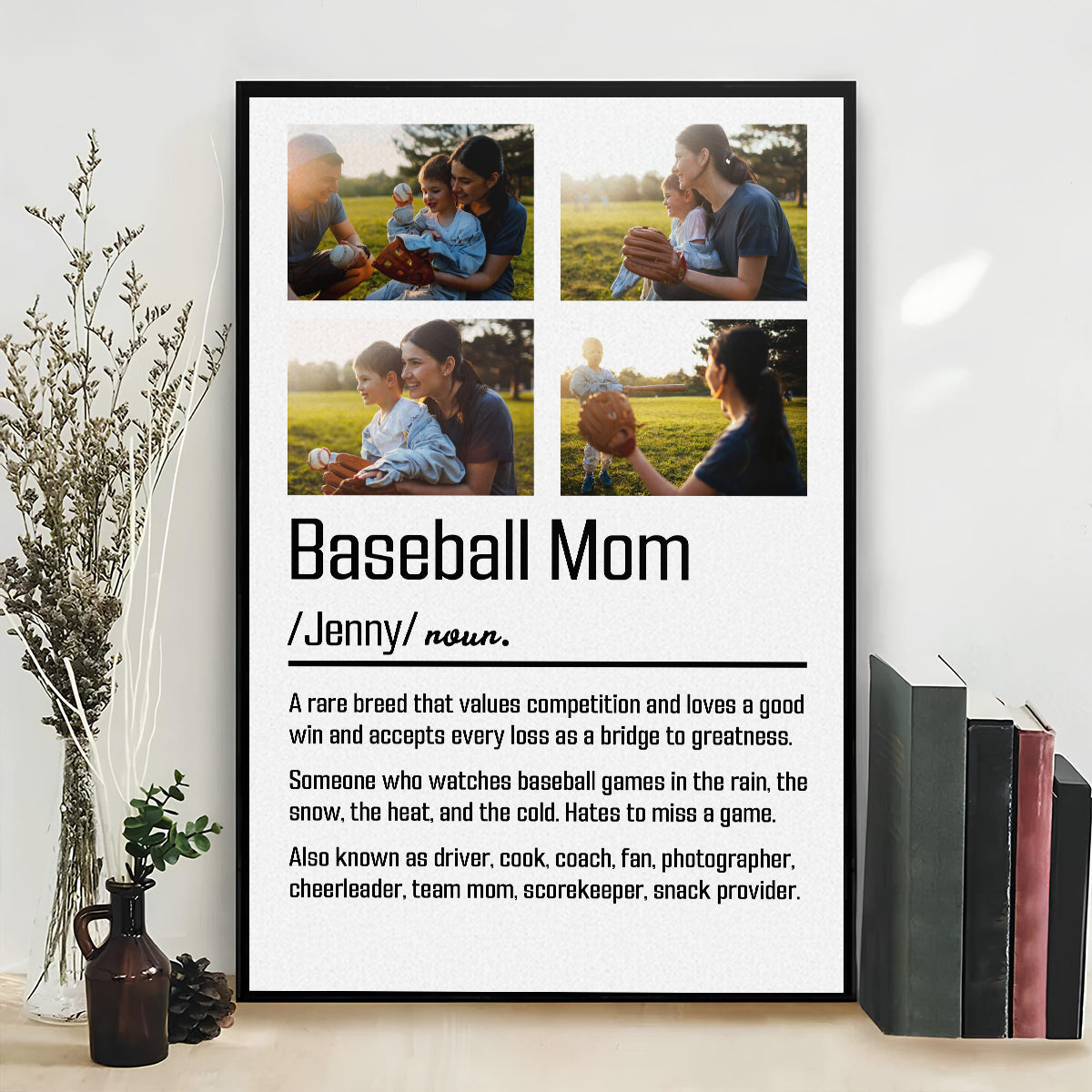 Baseball Moms Never Miss Games - Personalized Custom Poster