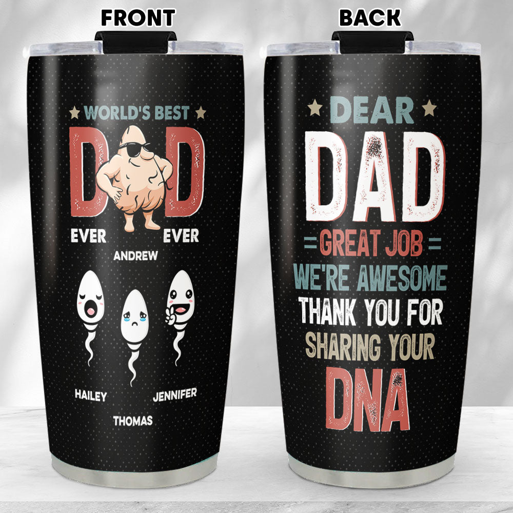 Thank You For Sharing Your DNA - Personalized Custom Tumbler