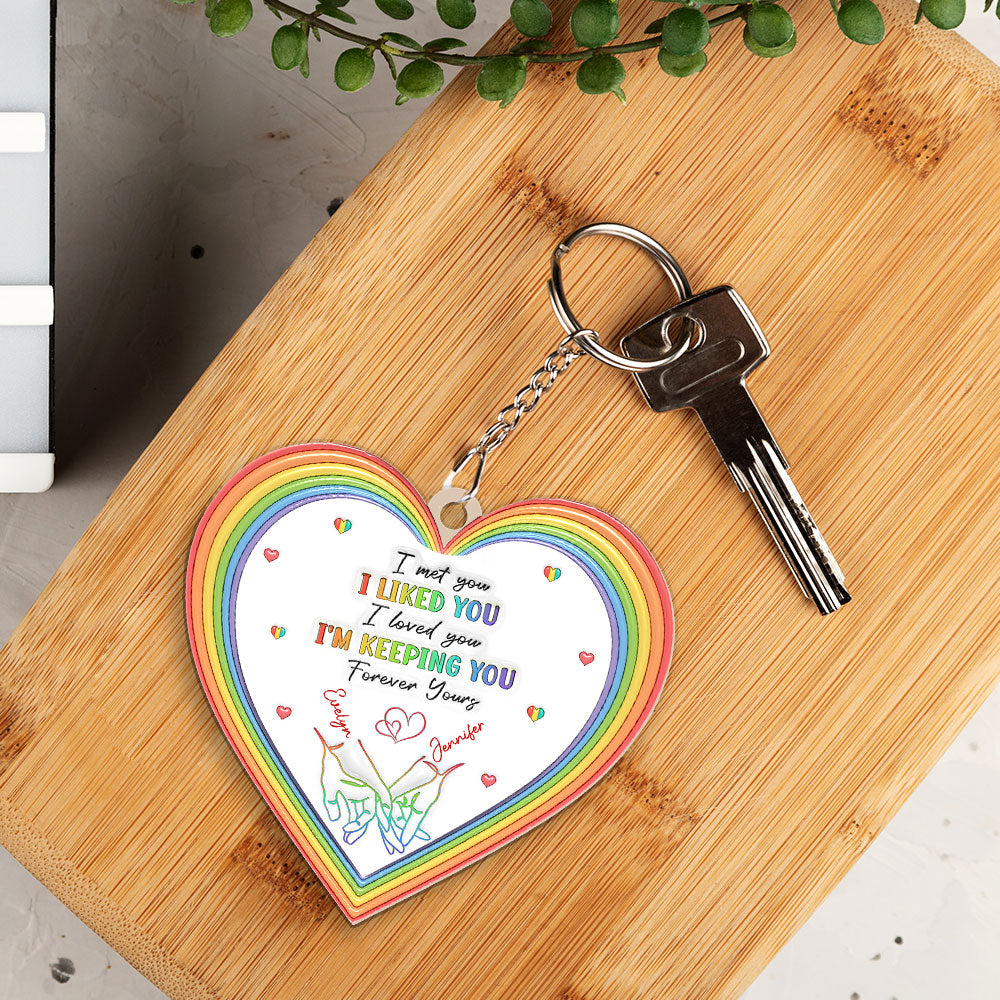 Love is Love - Personalized Custom Acrylic Keychain