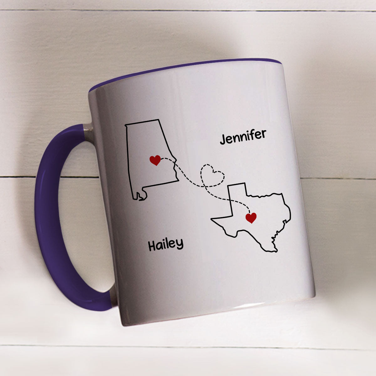 I Miss You Bitch- Personalized Custom Accent Mug