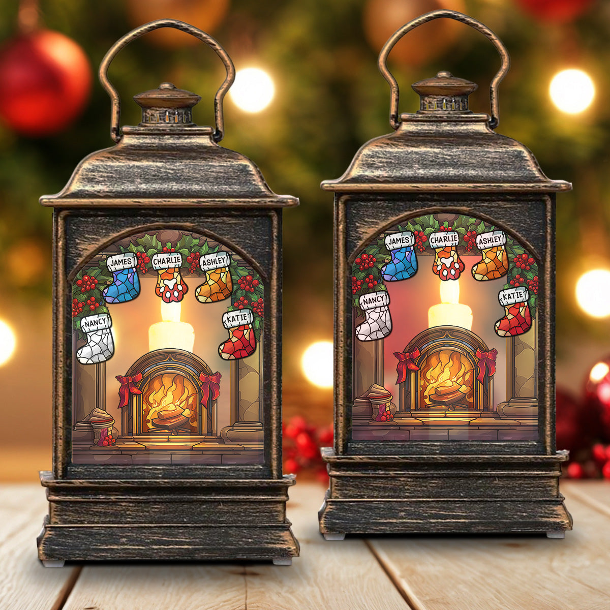 Warm Season - Personalized Custom Christmas Wind Lamp