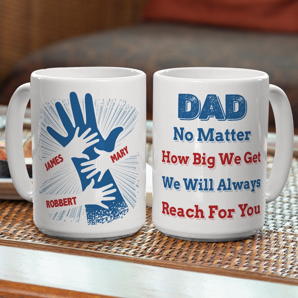 We Hold Our Hands Together And Forever  - Personalized Custom Coffee Mug