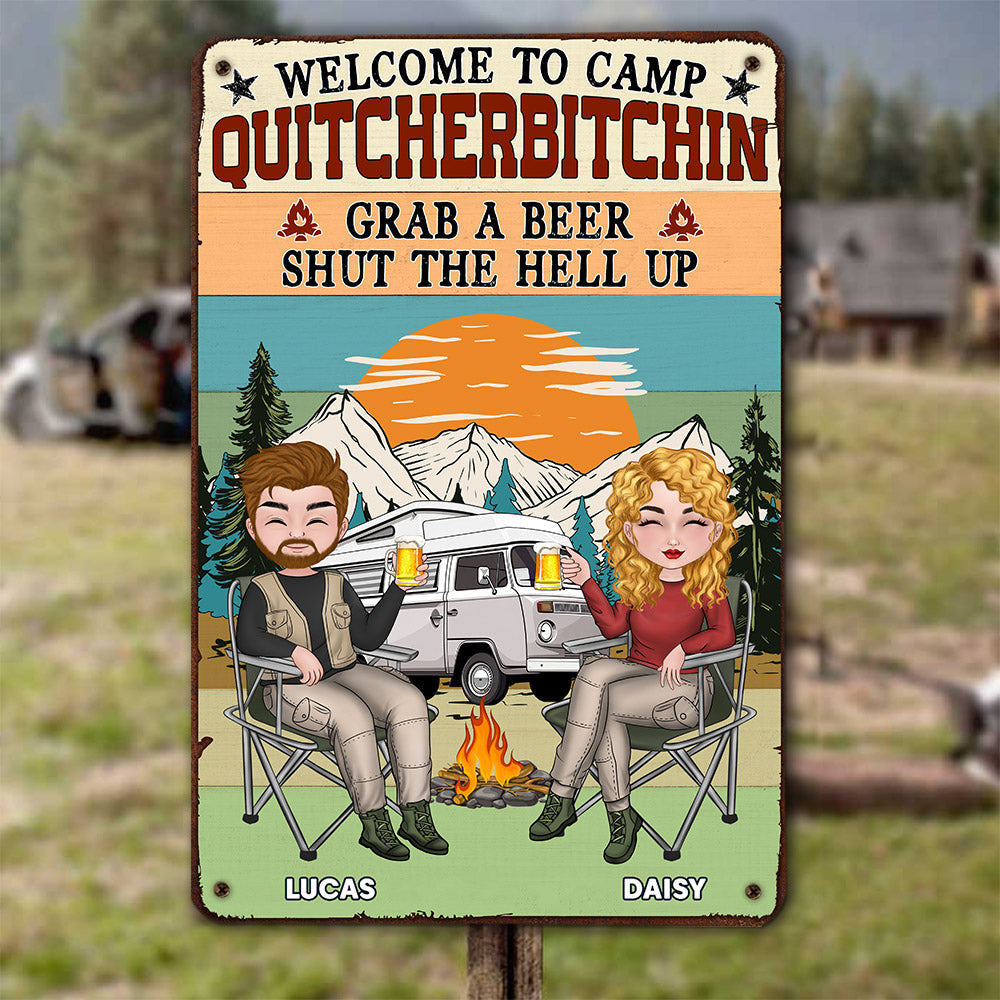 Grab A Beer - Personalized Custom Metal Sign