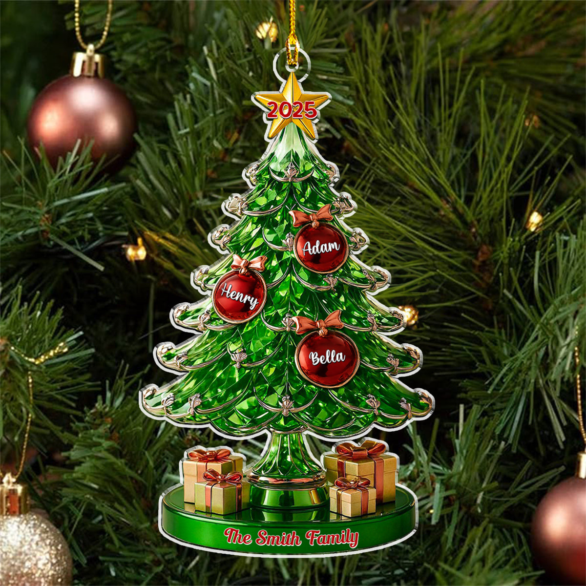 This Day Our Family - Personalized Custom Acrylic Ornament