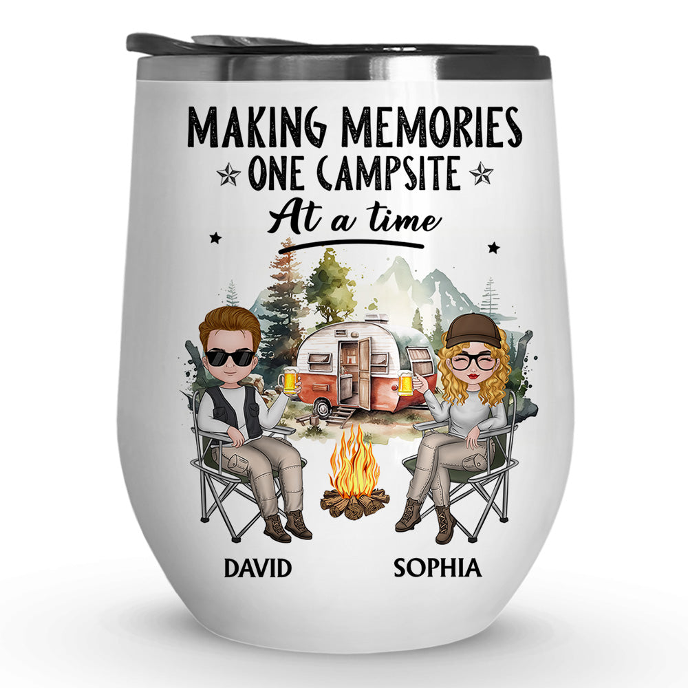 Making Camping Memories - Personalized Custom Wine Tumbler