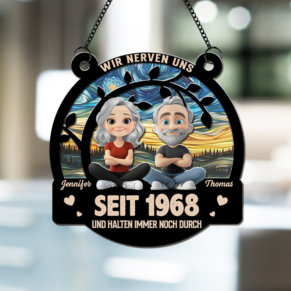 Für immer liebe ich dich â€?Personalisierter Sonnenfänger