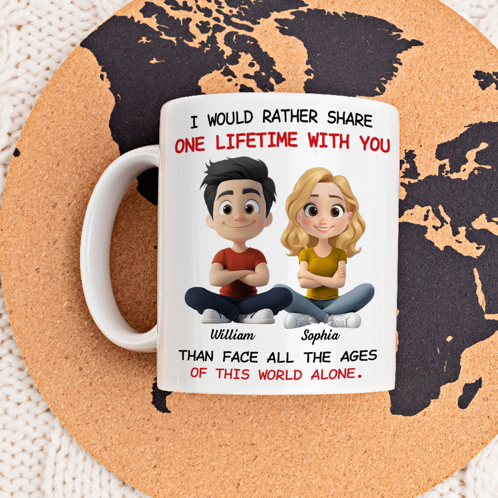 One Lifetime With You - Personalized Custom Coffee Mug