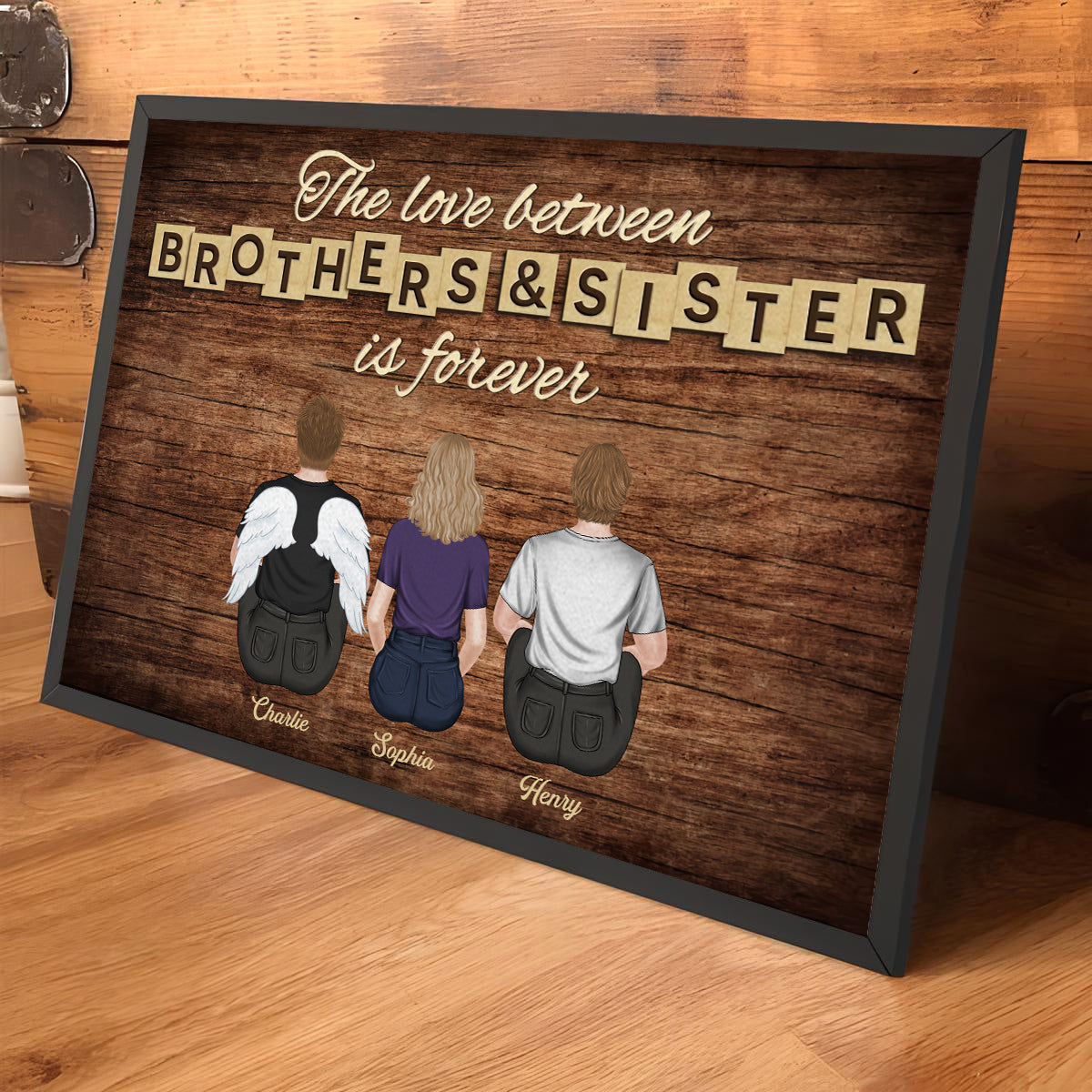 Brothers & Sisters Forever - Personalized Custom Poster