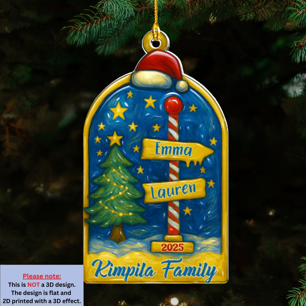 Family Brings Joy - Personalized Custom Acrylic Ornament