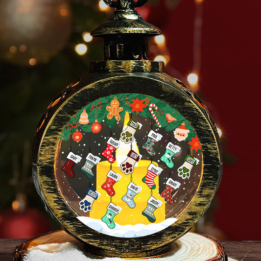Lovely Stockings - Personalized Custom Christmas Lantern