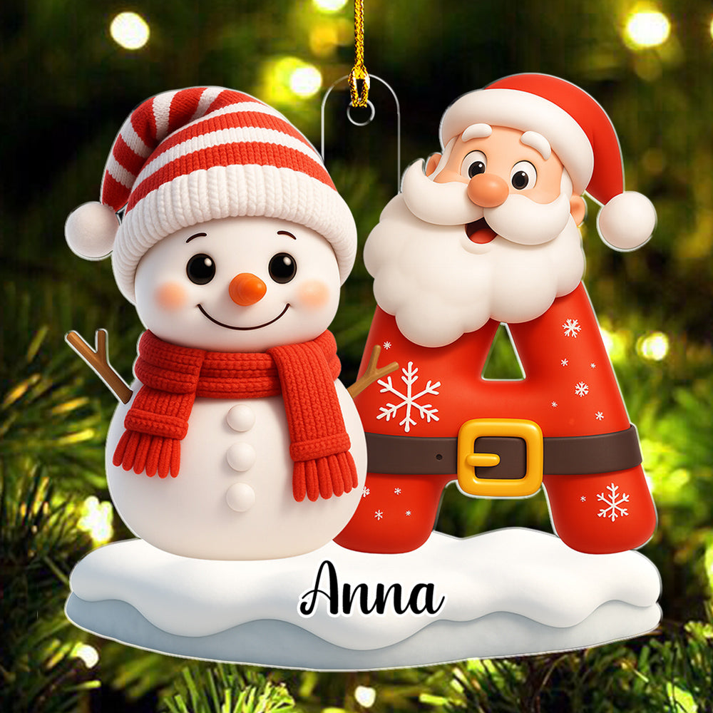 Snowman Merry Christmas - Personalized Custom Acrylic Ornament