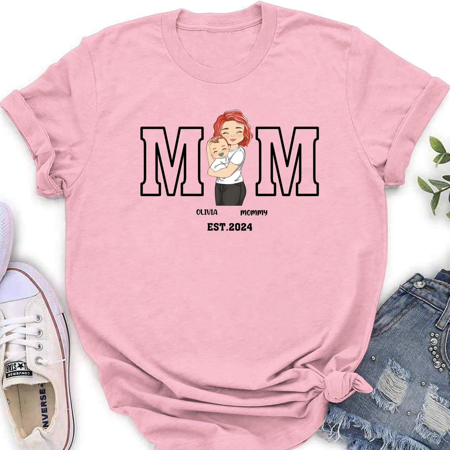Mommy Is Happy To Have Me - Personalized Custom Shirt