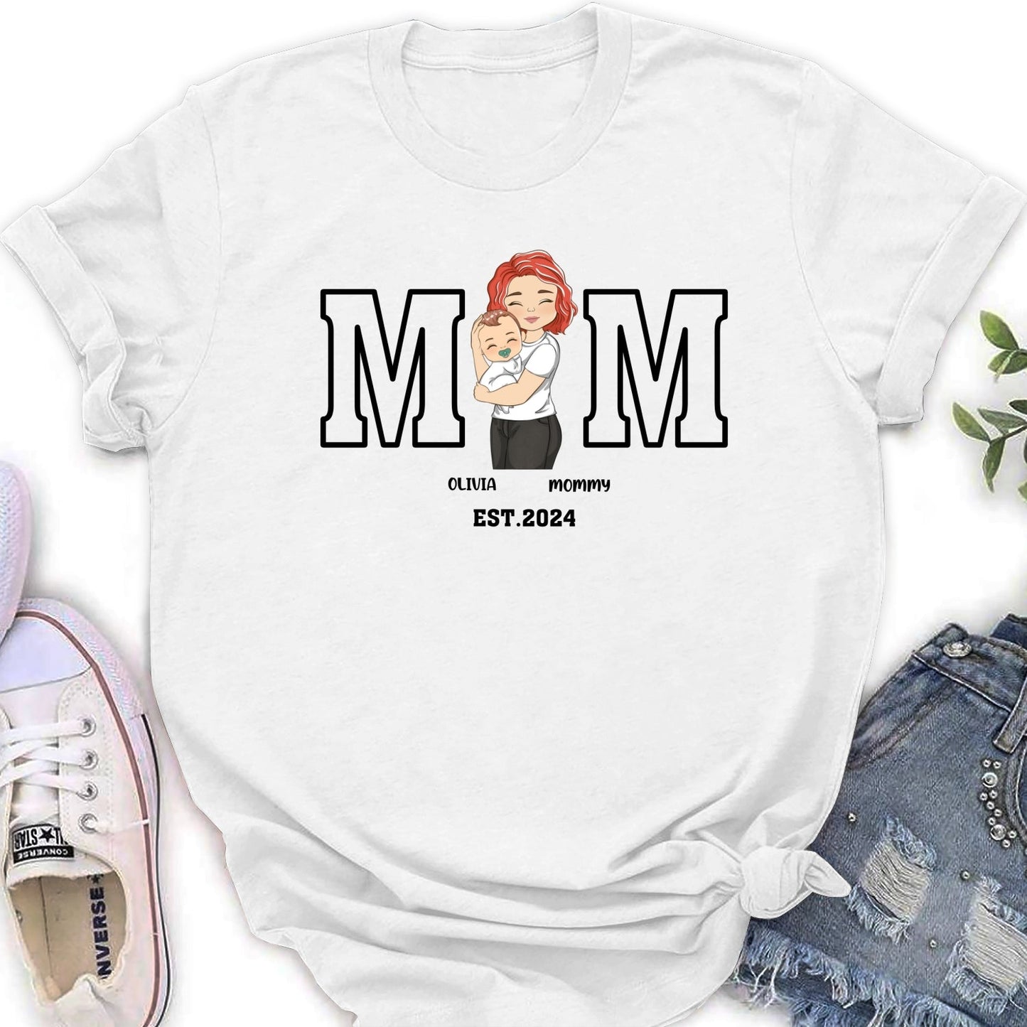 Mommy Is Happy To Have Me - Personalized Custom Shirt
