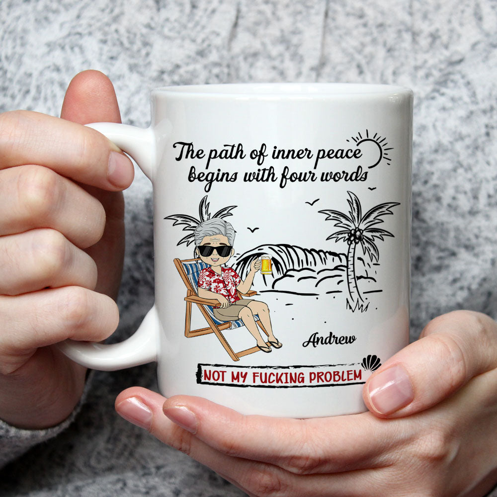 Relax Release And Walk Away- Personalized Custom Coffee Mug