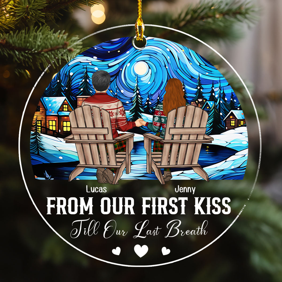 First Kiss Last Breath - Personalized Custom Acrylic Ornament