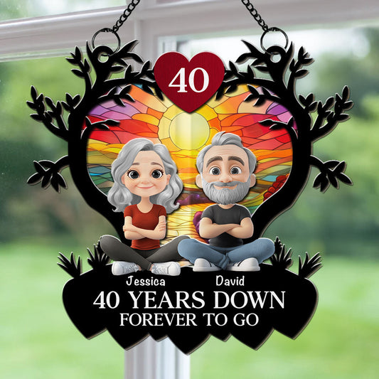 Grow Old Together - Personalized Custom Suncatcher