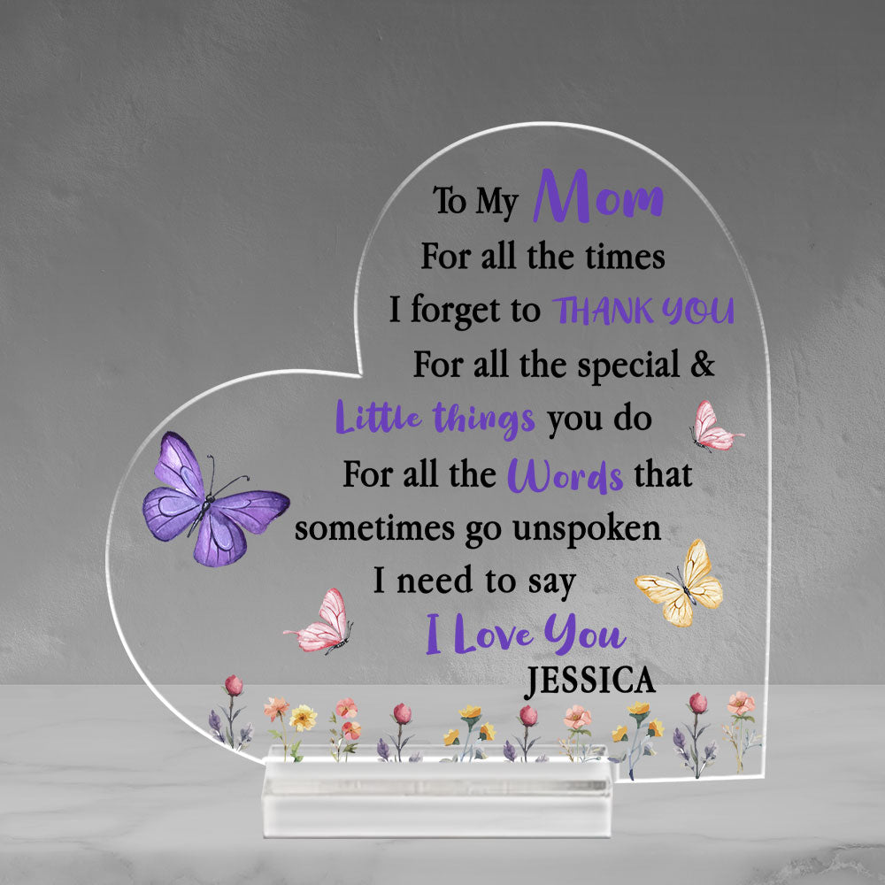 I Need To Say I Love You - Personalized Custom Acrylic Plaque With Base