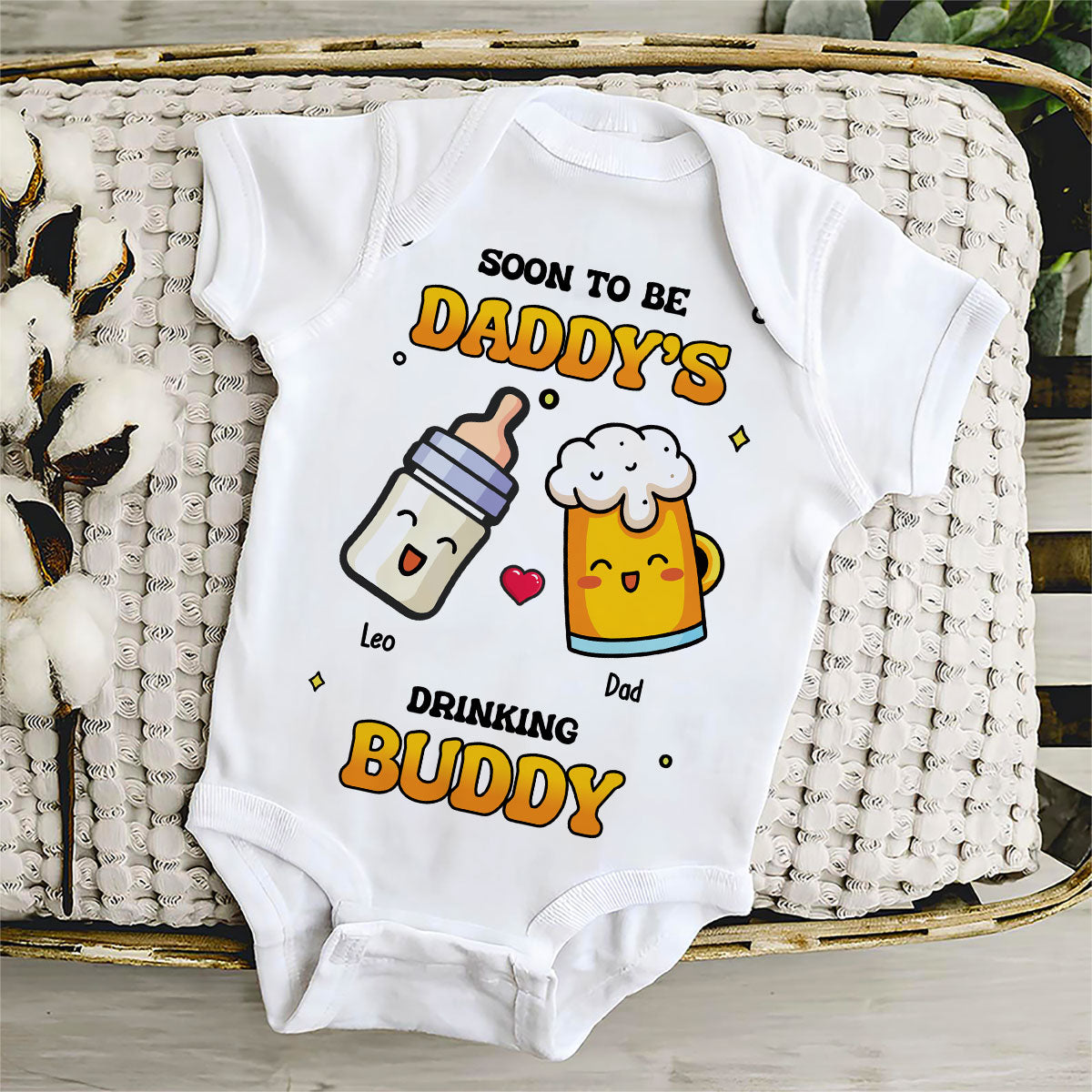 Father Buddy - Personalized Custom Baby Onesie