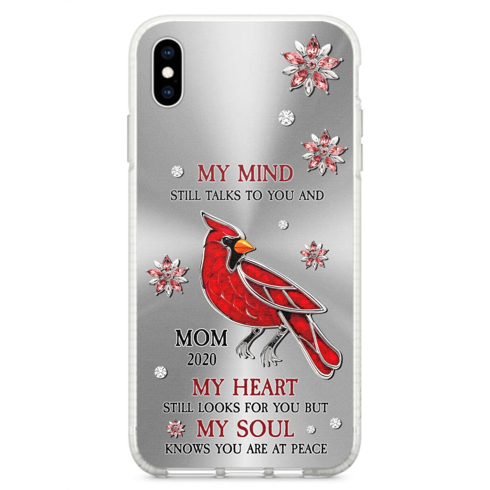 Cardinal Hummingbird My Mind My Heart My Soul - Personalized Custom Phone Case