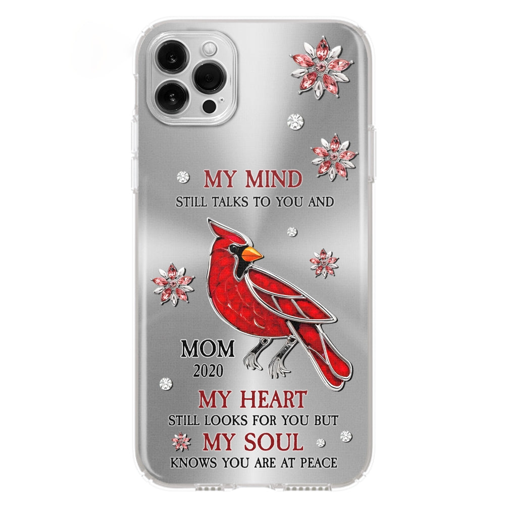 Cardinal Hummingbird My Mind My Heart My Soul - Personalized Custom Phone Case