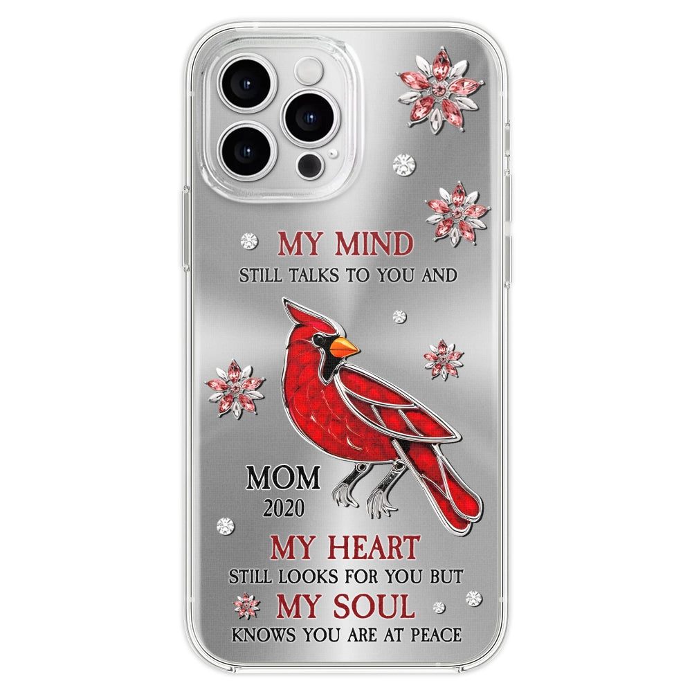 Cardinal Hummingbird My Mind My Heart My Soul - Personalized Custom Phone Case