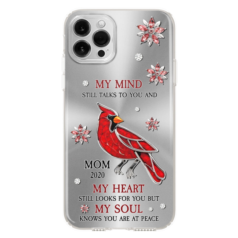 Cardinal Hummingbird My Mind My Heart My Soul - Personalized Custom Phone Case