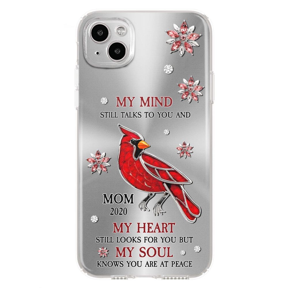 Cardinal Hummingbird My Mind My Heart My Soul - Personalized Custom Phone Case