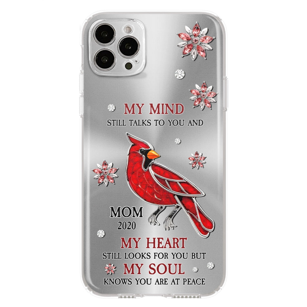Cardinal Hummingbird My Mind My Heart My Soul - Personalized Custom Phone Case