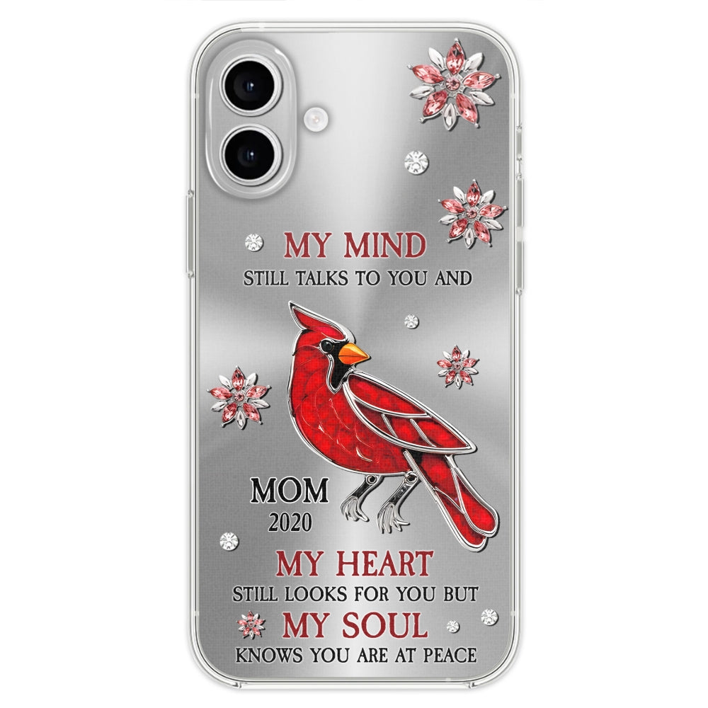 Cardinal Hummingbird My Mind My Heart My Soul - Personalized Custom Phone Case