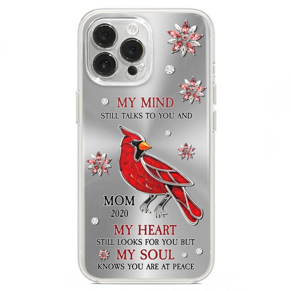 Cardinal Hummingbird My Mind My Heart My Soul - Personalized Custom Phone Case