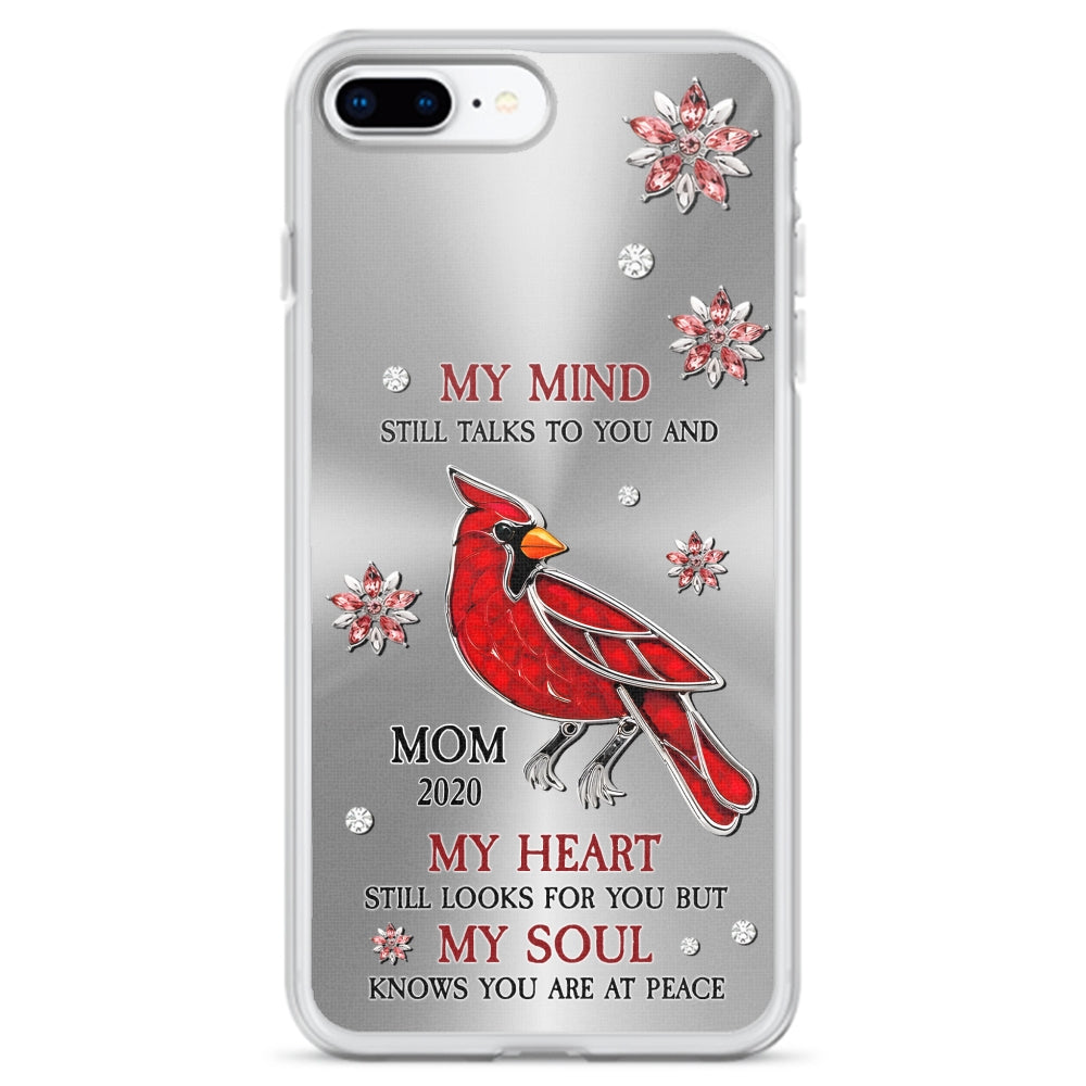 Cardinal Hummingbird My Mind My Heart My Soul - Personalized Custom Phone Case