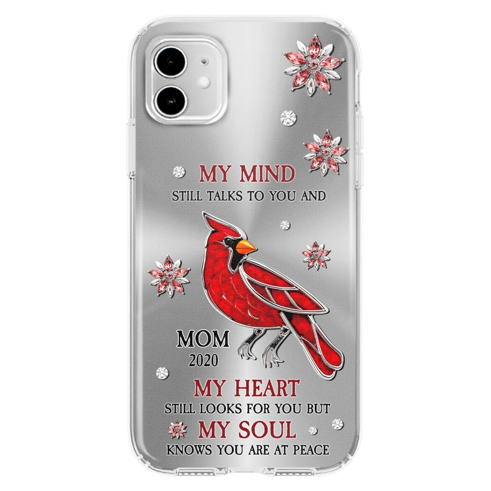 Cardinal Hummingbird My Mind My Heart My Soul - Personalized Custom Phone Case