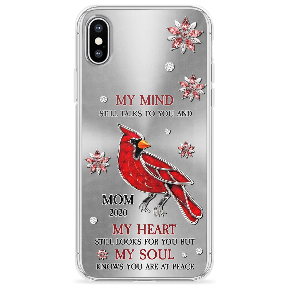 Cardinal Hummingbird My Mind My Heart My Soul - Personalized Custom Phone Case