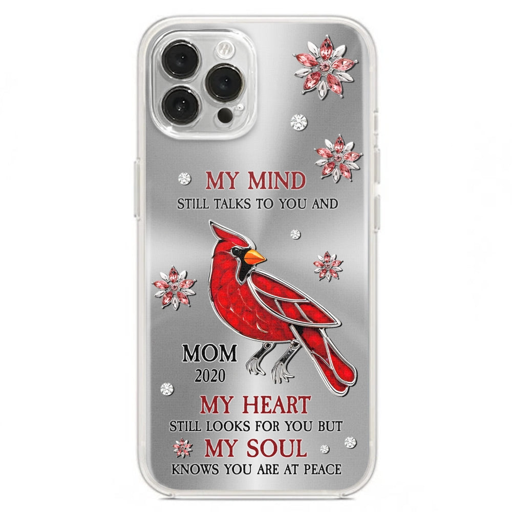 Cardinal Hummingbird My Mind My Heart My Soul - Personalized Custom Phone Case