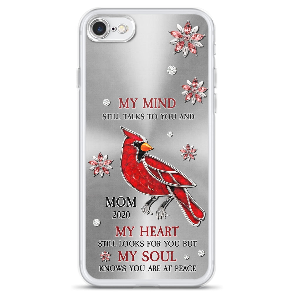 Cardinal Hummingbird My Mind My Heart My Soul - Personalized Custom Phone Case