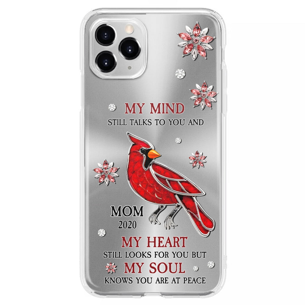 Cardinal Hummingbird My Mind My Heart My Soul - Personalized Custom Phone Case