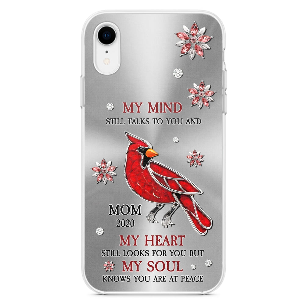 Cardinal Hummingbird My Mind My Heart My Soul - Personalized Custom Phone Case