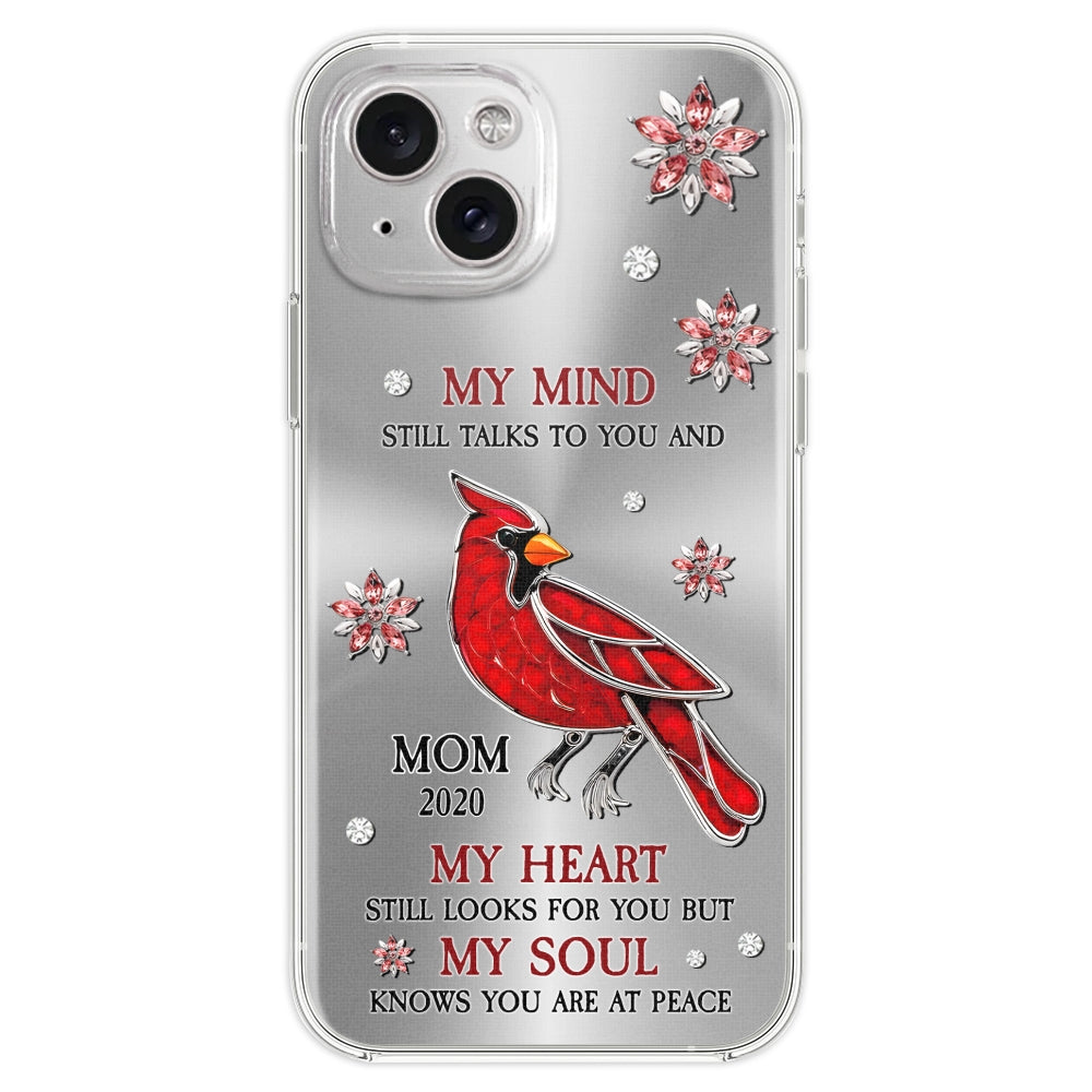Cardinal Hummingbird My Mind My Heart My Soul - Personalized Custom Phone Case