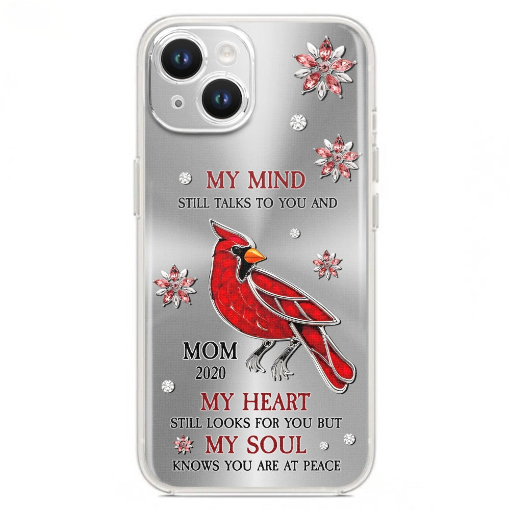 Cardinal Hummingbird My Mind My Heart My Soul - Personalized Custom Phone Case